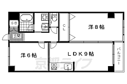 パークヒルズ41 2LDKの間取図画像