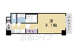 ベラジオ京都洛南グルーブ 1Kの間取図画像