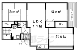 エミネンス・西方 3LDKの間取図画像