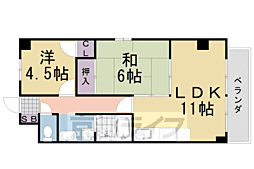 フォレクレール 2LDKの間取図画像