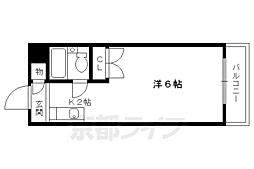 メゾン・ド・パヴィヨン 1Kの間取図画像