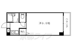 ラ・フロール小山 1Kの間取図画像