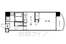 Cosmo3 1DKの間取図画像