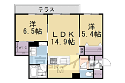 ラバンス 2LDKの間取図画像