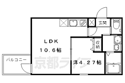 クオーレII納所 2階