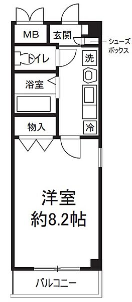 大阪府藤井寺市岡1丁目(賃貸マンション1K・4階・25.50㎡)の写真 その2