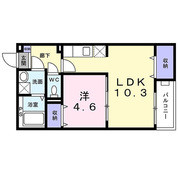 ALEGRIA藤井寺 ｜大阪府藤井寺市小山1丁目(賃貸アパート1LDK・3階・38.08㎡)の写真 その2