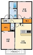 大阪府羽曳野市樫山（賃貸アパート2LDK・2階・55.00㎡） その2