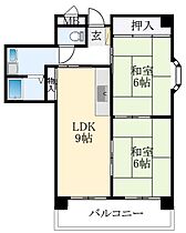 新栄プロパティー恵我之荘  ｜ 大阪府羽曳野市恵我之荘2丁目（賃貸マンション2LDK・3階・50.00㎡） その2