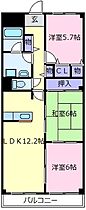 メゾンファミィユ  ｜ 大阪府羽曳野市野々上3丁目（賃貸マンション3LDK・3階・65.35㎡） その2