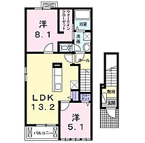 大阪府羽曳野市樫山（賃貸アパート2LDK・2階・58.70㎡） その2