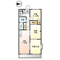 大阪府羽曳野市東阪田（賃貸マンション3LDK・2階・58.32㎡） その2