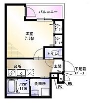 シュークリア北花田  ｜ 大阪府堺市北区北花田町3丁（賃貸アパート1K・3階・27.30㎡） その2