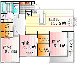 D-roomAlice 3LDKの間取図画像