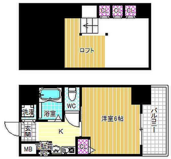 エステムコート梅田東アクアパレス ｜大阪府大阪市北区末広町(賃貸マンション1K・9階・18.90㎡)の写真 その2