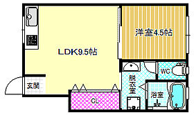 コーポシオツ  ｜ 大阪府大阪市福島区海老江4丁目（賃貸アパート1LDK・2階・34.84㎡） その2