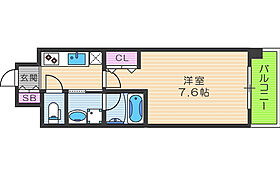 CUORE  ｜ 大阪府大阪市北区中津6丁目1-7（賃貸マンション1K・8階・25.73㎡） その2