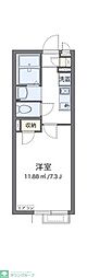 クレイノコルノ 1Kの間取図画像