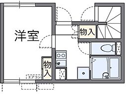 LEONEXTウインド 1Kの間取図画像