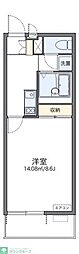 レオネクストポラリス1 1Kの間取図画像