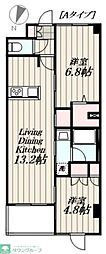 ロイジェント豊島園 2LDKの間取図画像