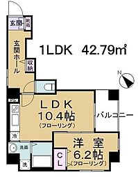 ニッシングローリー池袋 7階1LDKの間取り