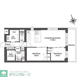 間取図画像 2LDK