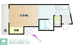 メゾン・エーグレット ワンルームの間取図画像