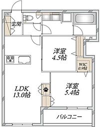 間取図画像 2LDK