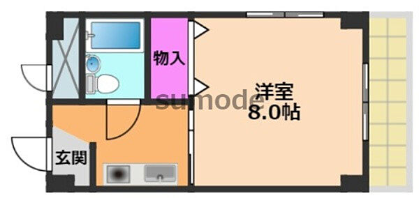 ヨスミイーストハイツ ｜大阪府高槻市東五百住町1丁目(賃貸マンション1K・2階・20.00㎡)の写真 その1