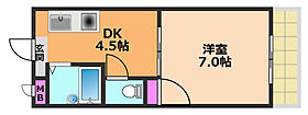 グランディー高槻II  ｜ 大阪府高槻市明田町（賃貸アパート1DK・3階・22.48㎡） その2