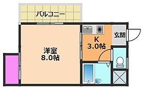 マンション一里塚  ｜ 大阪府高槻市芥川町3丁目（賃貸マンション1K・4階・24.56㎡） その2