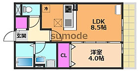 ミューイチマサ  ｜ 大阪府茨木市中津町（賃貸アパート1LDK・1階・33.62㎡） その2