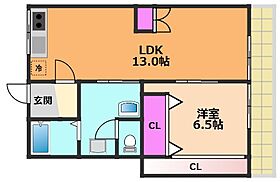 大阪府高槻市寿町3丁目（賃貸マンション1LDK・2階・45.00㎡） その2