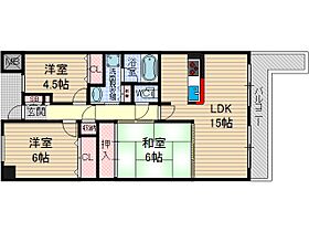 KDXレジデンス茨木I  ｜ 大阪府茨木市竹橋町（賃貸マンション3LDK・2階・76.74㎡） その2