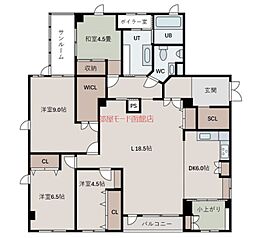 ネオ21 4LDKの間取図画像