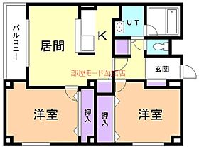 アールズコート桔梗 301 ｜ 北海道函館市桔梗町408-17（賃貸マンション2LDK・3階・56.74㎡） その2