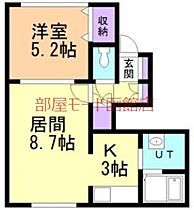 MARBLE 102 ｜ 北海道函館市本通4丁目26-9（賃貸アパート1LDK・1階・39.33㎡） その2