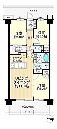 ソライエ南桜井 3LDKの間取図画像