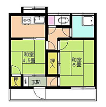 福岡県久留米市小頭町（賃貸アパート2K・1階・37.90㎡） その2