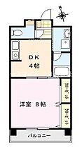 クラインドルフ 501号 ｜ 福岡県久留米市小森野2丁目8-16（賃貸マンション1DK・5階・35.00㎡） その2