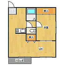 フォーブル原 201号 ｜ 福岡県久留米市津福本町1762-7（賃貸アパート1LDK・2階・47.00㎡） その2