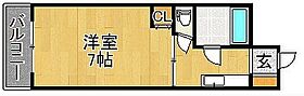 福岡県久留米市高良内町20-1（賃貸マンション1K・2階・21.00㎡） その2