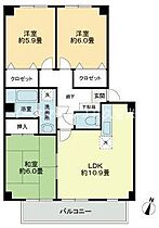 フォブールサウス 202 ｜ 福岡県久留米市南1丁目27-8（賃貸マンション3LDK・2階・67.08㎡） その2