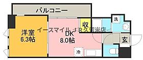 福岡県久留米市小頭町3-7（賃貸マンション1DK・3階・31.69㎡） その2