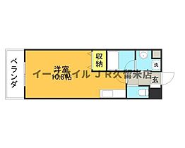 福岡県久留米市小頭町3-7（賃貸マンション1R・5階・25.07㎡） その2