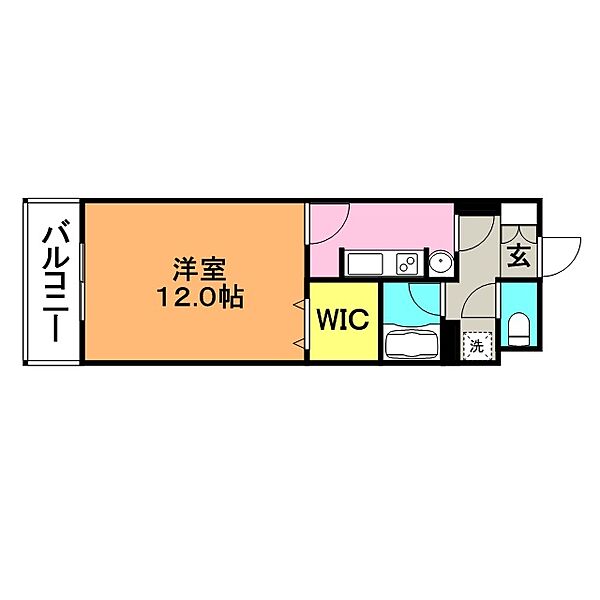 エトランゼ12 ｜福岡県久留米市中央町(賃貸マンション1K・1階・34.00㎡)の写真 その2