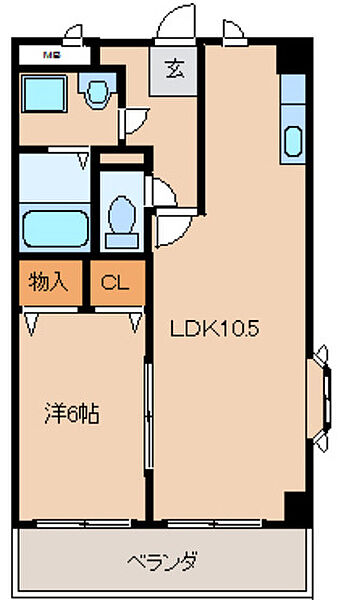 エテルネルソレイユIII ｜福岡県久留米市上津町(賃貸マンション1LDK・1階・41.40㎡)の写真 その8