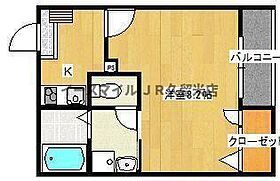 福岡県久留米市御井町401（賃貸アパート1K・1階・25.02㎡） その2