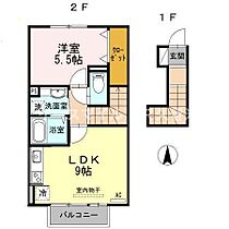 福岡県久留米市津福本町2012（賃貸アパート1LDK・2階・42.13㎡） その2